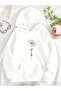 Unisex Women's Printed Hooded Kangaroo Pocket Comfortable Fit Regular Cut Sweatshirt