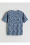 V-Neck Patterned Blouse - 6