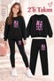 Girl's Crew Neck Sweatshirt and Leggings 2-Piece Set