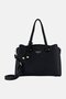 Women Brand Logo Handbag, Black