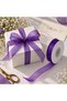 Organza Tulle Ribbon Purple 1 cm 225 Meters Ornament Decoration Bride Groom Dowry Bundle - 3