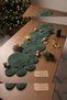 120X30Cm Christmas Emerald Green Merida Cotton Rope Runner, Christmas Hall Kitchen Tablecloth Runner - 5