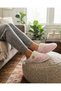 Women's Button Detailed, Soft, Plush, Washable Home Slippers, High Thick Sole, Warm Home Slippers
