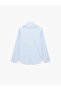 Buttoned Scarf Collar Tie Long Sleeve Shirt - 6