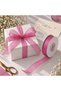 Organza Tulle Ribbon Pink 1 cm 225 Meters Ornament Decoration Bride Groom Dowry Bundle - 3