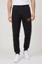 Men Sportswear Fit Drawstring Training Track Pants, Black