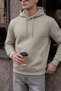 Men's Winter 3-Strand Fleece Hooded Oversize Sweatshirt with Cut-Out Pockets - 2