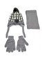 Kitti 4-8 Years Old Boys' Fleece-Lined Scarf, Beanie, Gloves 3-Piece Set - 2