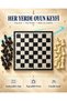 24 cm Plastic Chess Set with Black and White Pieces Practical Portable Board Game Fun Set - 9