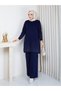 Sim İp Detailed Knitwear Trousers Tunic Set - 5
