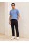 Smart Regular Fit Crew Neck Jacquard T-shirt - 3