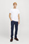 Men's Jjglenn Low Waist Slim Fit Jean Trousers 12259062   Blue - 4