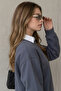 Women's Winter 3-Strand Fleece Inside Crew Neck Sweatshirt with Soft Texture and Comfortable Cut - 8