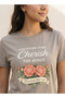 Youth Cotton T-shirt with Floral Print - 6
