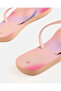Women Pink And Purple Glitter Strap Flip Flops - 4