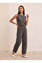 Youth Textured Sleeveless Top with Buttons - 4