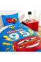 Licensed Disney Single Duvet Cover Set Cars Let's Race Elastic Sheet 120*200cm - 2