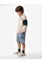 Printed Long Sleeve High Neck Zippered Sweatshirt - 3