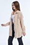 Women's Double Pocket Button Closure Ribbed Shirt - 7