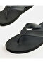 Men Black Plain Flip Flops - 3