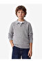 Long Sleeve Buttoned Polo Neck Knitwear Sweater - 2
