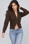Women's Double Zipper Cardigan - 4