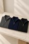 Pack of 3 Men's Ribbed Stand Collar Winter Knit Sweaters