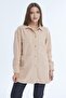 Women's Double Pocket Button Closure Ribbed Shirt - 2