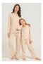 Mother Daughter Cute Bears Cream Shirt Pajama Set (Mother and Daughter Sold Separately)
