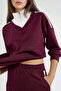 Soft Touch Modal Textured Zippered Collar Striped Wide Leg Two-Piece Set - 7