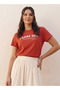 Youth Cotton T-shirt with Floral Print