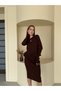 Ruffled Asymmetrical Cut Cardigan Skirt Knitwear Set - 4