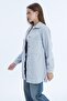 Women's Double Pocket Button Closure Ribbed Shirt - 2