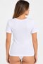 3013 Women's Plus Size Premium 100% Cotton Camisole Ribbed Short Sleeve Undershirt Undershirt - 5