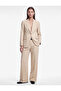 Belted High Waist Pleated Palazzo Trousers with Pockets