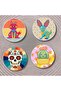 Set of 4 Colorful and Fun Illustration Design Coasters - 2