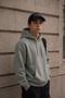 Men's Winter Thick Fleece Lined Soft Textured Hooded Oversize Sweatshirt with Kangaroo Pocket - 4