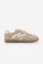 Women's Sneaker Lace-Up Suede Sports Shoes Starse Beige - 3