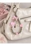 Pink Bow Phone Charm Phone Strap Phone Lanyard Phone Ornament Y2K Korean Style Beaded Bag Charm Accessory - 3