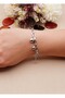 Vip Silver Color Double Chain and Ball Detailed Xuping Steel Bracelet, Non-Tarnish Steel Bracelet 18+4 cm - 7