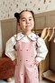 Heart Embroidered Girls' Jumpsuit Pink - 3