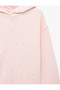 Ribboned Star-Studded Long Sleeve Oversize Hooded Sweatshirt - 3