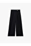 Modal Fabric Pleated Detailed Straight Fit Trousers with Side Pockets - 6