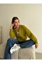 Turtleneck Zippered Soft Textured Sweatshirt