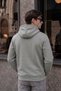 Men's Winter Thick Fleece Lined Soft Textured Hooded Oversize Sweatshirt with Side Pockets - 4