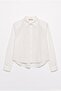 Cotton Detailed Shirt Ecru - 2