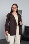 Women's Belted Double-Breasted Buttoned Short Trench Coat with Epaulet Detail