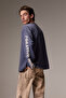 Grateful Men's Long Sleeve Printed Blue Sweatshirt - 4
