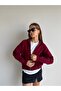Turtleneck Zippered Soft Textured Sweatshirt