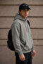 Men's Winter Thick Fleece Lined Soft Textured Hooded Oversize Sweatshirt with Kangaroo Pocket - 8